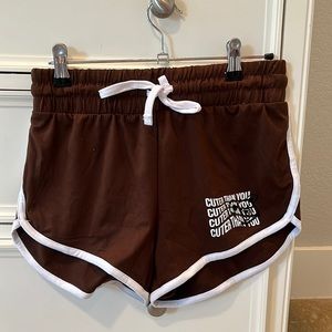 NWOT Rue21 “cuter than you” brown shorts